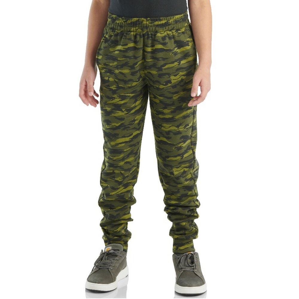 NWT Carhartt Boys Fleece Camouflage Logo Sweat Pants Size Medium 10/12